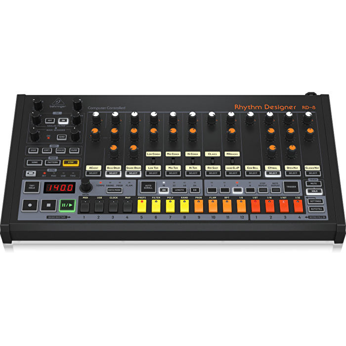 BEHRINGER Çift Mod Filtreli Klasik Analog Davul Makinesi